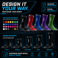 Chaussettes de sport pour hommes, design personnalisé, confortables, respirantes, en coton, chaussettes de course, logo personnalisé, chaussettes de basket-ball athlétiques