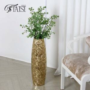 V259 Décoration intérieure en céramique blanche grands vases coin salon décoratif <span class=keywords><strong>grand</strong></span> <span class=keywords><strong>vase</strong></span> de <span class=keywords><strong>sol</strong></span> pour l'herbe de la <span class=keywords><strong>pampa</strong></span> - Product Image 4