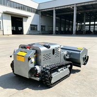 Dernier modèle de robot tondeuse industriel 15HP 532cc à moteur diesel, télécommandé pour terrains de sport et forêts, portée max. 2000mm