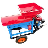 Décortiqueuse de maïs à grande vitesse avec moteur à essence 7,0 CV, décortiqueuse de sorgho, de blé et de maïs, batteuse de maïs sans épluchage