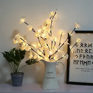 LED 20led 70cm Orchid Flower Branch Light For Table Vase Flower Pot For Christmas Party Wedding Room Decoration