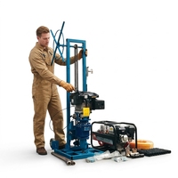 Foreuse hydraulique portable à essence pour puits d'eau, machine de forage de 10-20 m pour l'agriculture et les mines