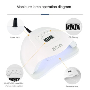<span class=keywords><strong>Lampe</strong></span> de séchage <span class=keywords><strong>UV</strong></span> pour <span class=keywords><strong>ongles</strong></span> Sunx5plus 120W haute puissance transfrontalière avec 36 perles LED pour salons de manucure - Vente en gros - Product Image 2