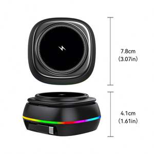 <span class=keywords><strong>Cargador</strong></span> Inalámbrico Magnético 3 en 1 <span class=keywords><strong>con</strong></span> Luz LED de Nuevo Diseño JEDI, Soporte Plegable Mini de 15 W, Estación de Carga Rápida de Escritorio <span class=keywords><strong>con</strong></span> Cable - Product Image 2