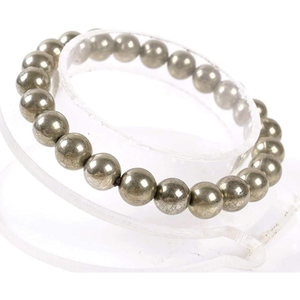Pulsera de cristal elástica con cuentas redondas de piedra natural curativa hecha a mano JINGCAI de 8 mm, 7 pulgadas, unisex - Product Image 5