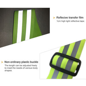 Youguang Voor Sport Hardlopen Reflecterende Riem Beveiliging Noodparamedicus Fietsen Elastische Riem Reflecterende Veiligheidsvest Band - Product Image 4