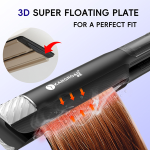 KangRoad fabbrica professionale di tormalina a vapore di alta qualità rivestimento <span class=keywords><strong>in</strong></span> ceramica piastra a vapore <span class=keywords><strong>ferro</strong></span> per capelli senza problemi - Product Image 3