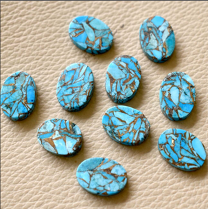 หินทรายธรรมชาติสีน้ำเงินรูปลูกแพร์อัญมณีรูปทรงแบน เครื่องจักรเทคโนโลยีขั้นสูงตัดได้อย่างประณีต คุณภาพสูง สำหรับทำเครื่องประดับ DIY ต่างหู แหวน จี้ - Product Image 2