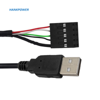 Cable Dupont de placa base, conector USB 2,0 tipo A macho A hembra de 9 pines, 2,54mm