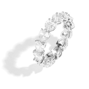 Anillo de Zirconia con Forma de Corazón, Estilo Hip-Hop, Personalizado para Hombre y Mujer - Product Image 3