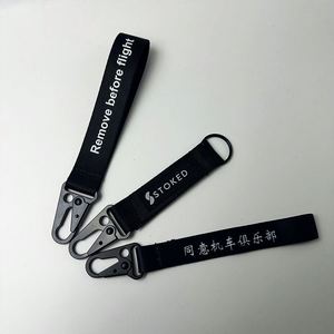 Porte-clés personnalisés en tissu brodé sur mesure pour avion et aviation - Product Image 3