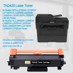 TN2420 toner fratello compatibile TN760 per stampante fratello Toner TN760 TN2405 TN2450 TN2445 TN760 TN29J TN2420 cartucce Toner