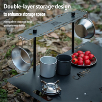 Table pliante d'extérieur, table de camping et de pique-nique portable, ensemble de meubles de maison comprenant une table et des chaises, idéal pour les pique-niques