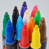 Stylo marqueur acrylique 12 couleurs ensemble de stylo de peinture à base d'eau marquage acrylique pour bricolage