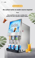 Machine automatique à 3 distributeurs de boissons congelées pour les boissons gazeuses commerciales à base de cola Boissons réfrigérées froides pour jus de fruits