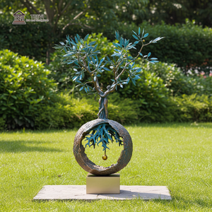 TREVI Tijdloze Moderne Kunst Gegoten Bronzen Levenboom Sculptuur Beroemd voor Buitenpark Verkoop - Product Image 1