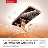 Protection d'écran anti-traces ultra-claire AR anti-reflet à alignement automatique pour iPhone 17 16 15 Pro Max en verre trempé