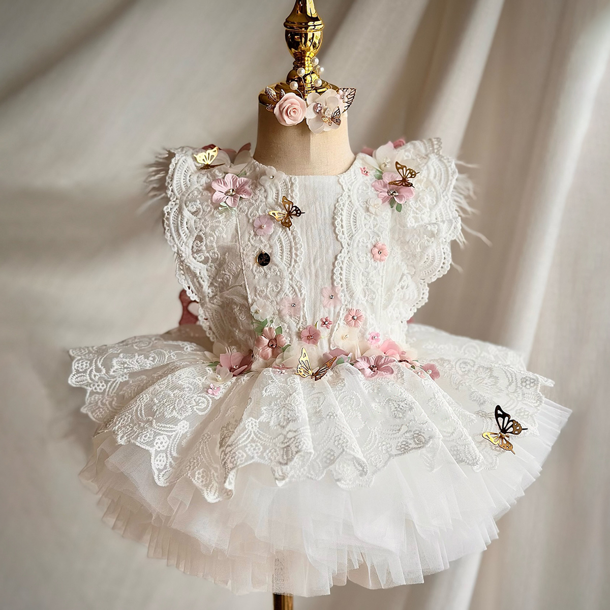 Pink Fairy Style Dress - 2025 New Design Floor-Length