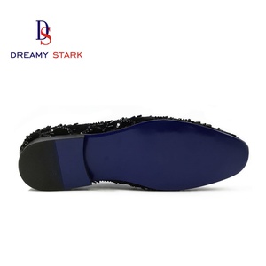 Nouvelle Collection Automne/Hiver – Mocassins en Cuir Véritable Faits Main avec Tige en Tissu, Logo Personnalisé, Chaussures de Mariage Légères pour Hommes, Chaussures Habillées à Enfiler - Product Image 2