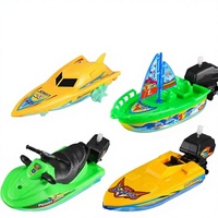 Barco de juguete para niños, lancha rápida, yate de baño para bebés, juguete de cuerda, venta al por mayor de fábrica