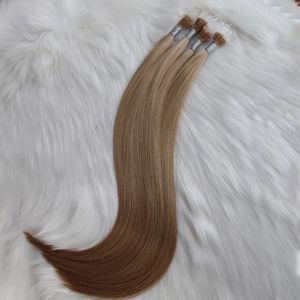 Jasmine Beauty Premium Quality Plastic Nano Tip Human Hair Extensions Virgin Keratin Plastic Nano Tip Straight Hair Extensions - Product Image 5