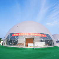 Dôme géodésique d'extérieur robuste, imperméable, en PVC transparent, pour glamping, jardin, événements, hôtel-resort