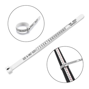 เครื่องมือวัดขนาดแหวน สเกล US UK พลาสติกเรซิ่น อุปกรณ์ทำเครื่องประดับ DIY - Product Image 5