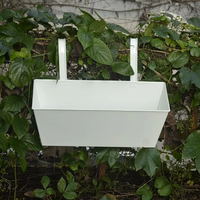 Porte-fleurs vertical durable avec revêtement en poudre pour une utilisation à la maison et au jardin, intérieur/extérieur, avec un support technique à long terme