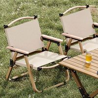 Chaise pliante d'extérieur à dossier haut Kermit, portable, pour le camping et la pêche, ultra-légère, en alliage d'aluminium et d'acier