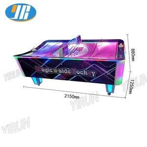 Table <span class=keywords><strong>de</strong></span> <span class=keywords><strong>hockey</strong></span> sur <span class=keywords><strong>air</strong></span> à monnayeur YIRUN, machine <span class=keywords><strong>de</strong></span> jeu à balles automatique multiple pour équipement <span class=keywords><strong>de</strong></span> parc d'attractions intérieur - Product Image 3