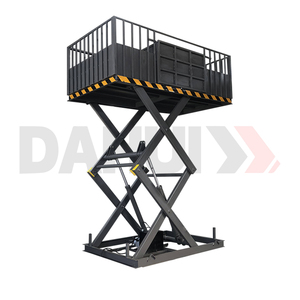 다후이 공장가 2m 5m 10m 고소작업대 고정식 유압 리프트 시저 리프트 CE ISO 인증 리모컨 풀세트 - Product Image 2