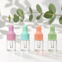 Anpassbare Mini-Glasfläschchen mit Bonbonfarben-Tropfverschluss