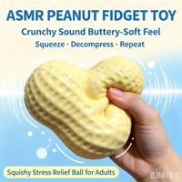 Creaky Sound Peanut Blocks Squishy, Soft Outside Crunchy Inside ASMR Stress Relief Toy, Boxed Wholesale Fidget