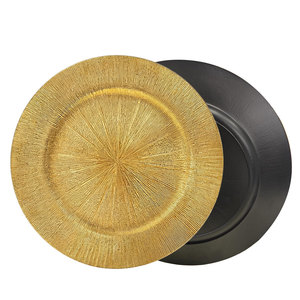 Gold Charger <strong>Plates</strong> Bulk Wedding 13In Plastic Table <strong>Plate</strong> Charger Underplate Round Decorative Dinner Charger <strong>Large</strong> Plastic <strong>Plate</strong> - Product Image 4