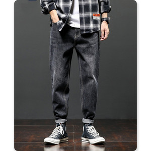 Blue Jeans Shorts Pant uomo S Denim Jeans ammorbidente traspirante strappato ragazzi Casual <span class=keywords><strong>JIN</strong></span> stampa personalizzata estate cotone Spandex immagine - Product Image 5