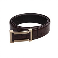 Ceinture en cuir et alliage pour homme, motif crocodile, tendance, formelle, pour affaires, emballage cadeau, vente en gros, directement de l'usine, best-seller en ligne