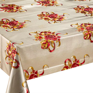 Top bán hàng không thấm nước thực vật thiết kế Vinyl khăn trải bàn nhựa bảng bìa cho đám cưới - Product Image 1