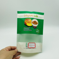 Sacs Doypack Personnalisés avec Fenêtre, en Film Stratifié de Qualité Alimentaire, Refermables, Durables, à Fermeture Éclair, pour Emballage en Usine