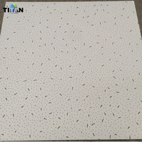 Panneau Acoustique de Plafond Noir Mat, Dalles Suspendues en Fibre Minérale 600 mm x 1200 mm (2x4 pi)