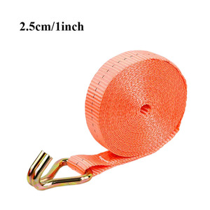 Cinghia di Fissaggio con Gancio a J Personalizzabile 25mm-100mm 1-10t, Cinghia in Poliestere per Carichi Pesanti, Cinghia con Fibbia a <span class=keywords><strong>Cricchetto</strong></span> per Camion e Auto - Product Image 2