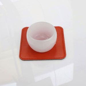 Posavasos de Cuero PU Personalizados con Logotipo, Posavasos Multicolores con Logotipo Grabado - Product Image 5