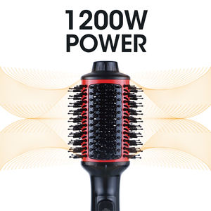 3 IN 1 <span class=keywords><strong>Brosse</strong></span> à air chaud en une étape 1200w multi styler Sèche-<span class=keywords><strong>cheveux</strong></span> Volumizer Air Straightener Thermal Oval Brush - Product Image 3