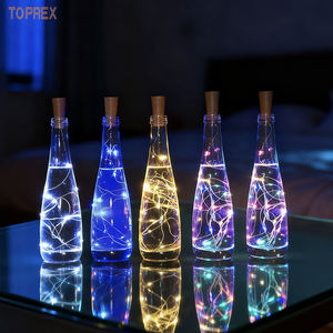 <span class=keywords><strong>Guirlande</strong></span> <span class=keywords><strong>lumineuse</strong></span> féerique de Noël en fil de cuivre avec 10LED pour projets de mariage, décoration en liège, 1m - Product Image 1