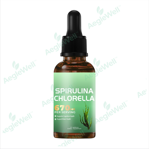 Aeglewell Bán buôn giá tốt phổ biến Hữu Cơ Spirulina Chlorella giọt-670mg mỗi khẩu phần, hỗ trợ nhận thức & sức khỏe não - Product Image 1