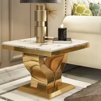 Ensembles de meubles de salon contemporains avec centre en métal et tables d'appoint pour la maison, l'hôtel ou la villa