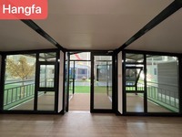 20ft 40ft Fertighaus Winziges Haus Schnell bau Vorgefertigtes tragbares mobiles modulares Vollglas Erweiterbares Container haus