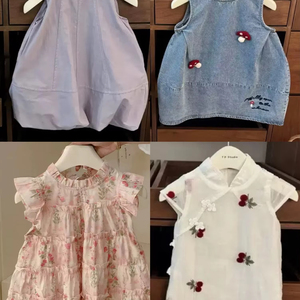 Conjunto de Otoño para Niñas Tedamimak Boutique, Bonito Conjunto de 3 Piezas con Top, Diadema y Vestido de Verano sin Mangas, Tallas 3-24 - Product Image 5