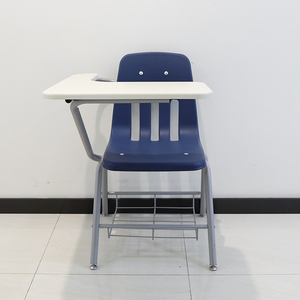 Silla <span class=keywords><strong>de</strong></span> Escritorio Estilo Americano para Aula Universitaria, Silla para Estudiantes con Tablero <span class=keywords><strong>de</strong></span> Escritura - Product Image 3