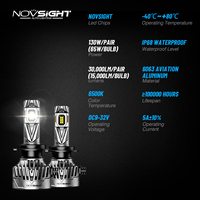 Novsight 130W Auto Accesorios 30000Lm 360 12V 9005 Luces Focos Kit H4 Led Faros Coche Bombilla H11 H7 Canbus