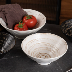 Tazón de Cerámica Europea de Alta Calidad para Fideos Lamian, Pintado a Mano, Ecológico, con Certificación BSCI LFGB - Product Image 1